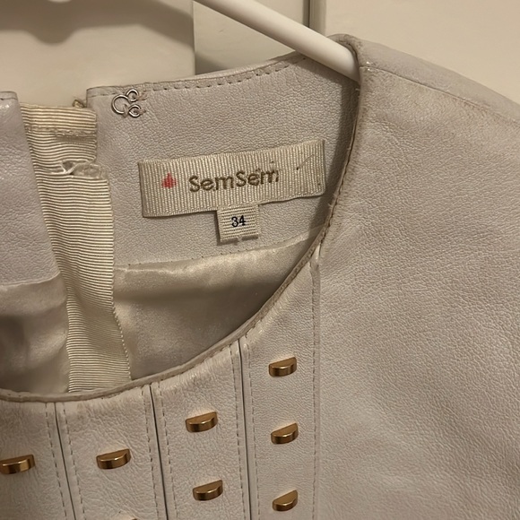 SemSem Leather top - Picture 3 of 3